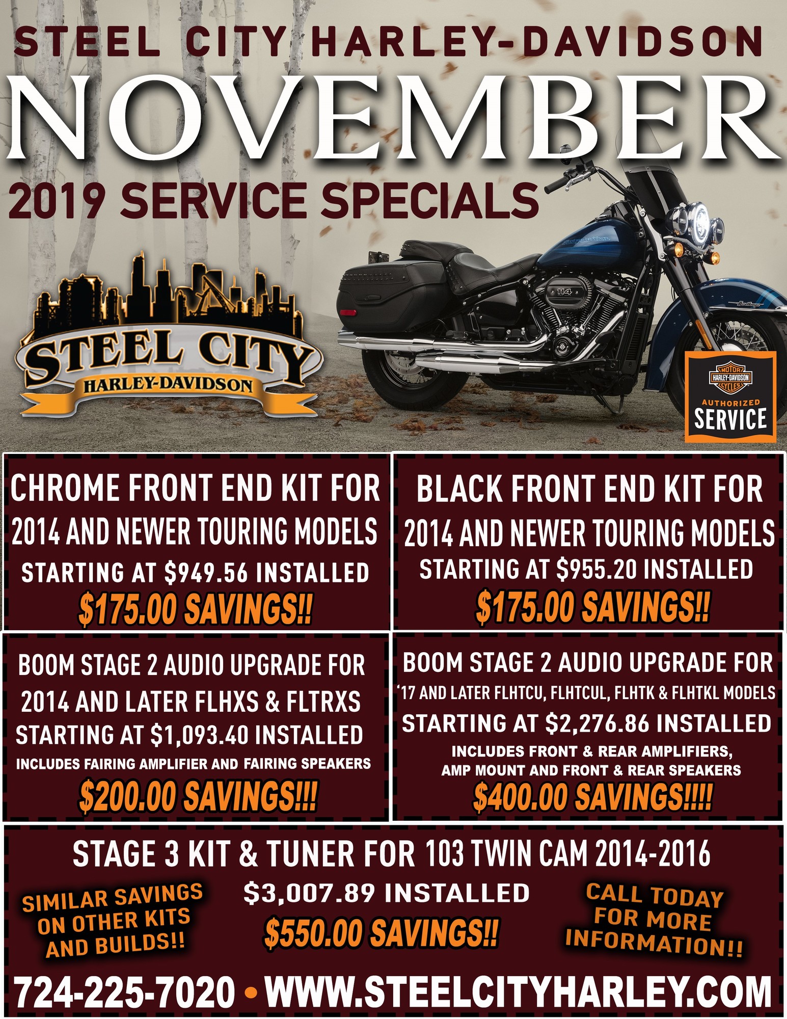Current Specials Steel City HarleyDavidson® Washington Pennsylvania
